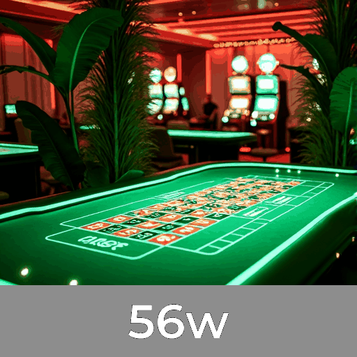 56w: Caça-Níqueis com Prêmios Milionários, Jogos de Mesa Estratégicos, e Blackjack Realista